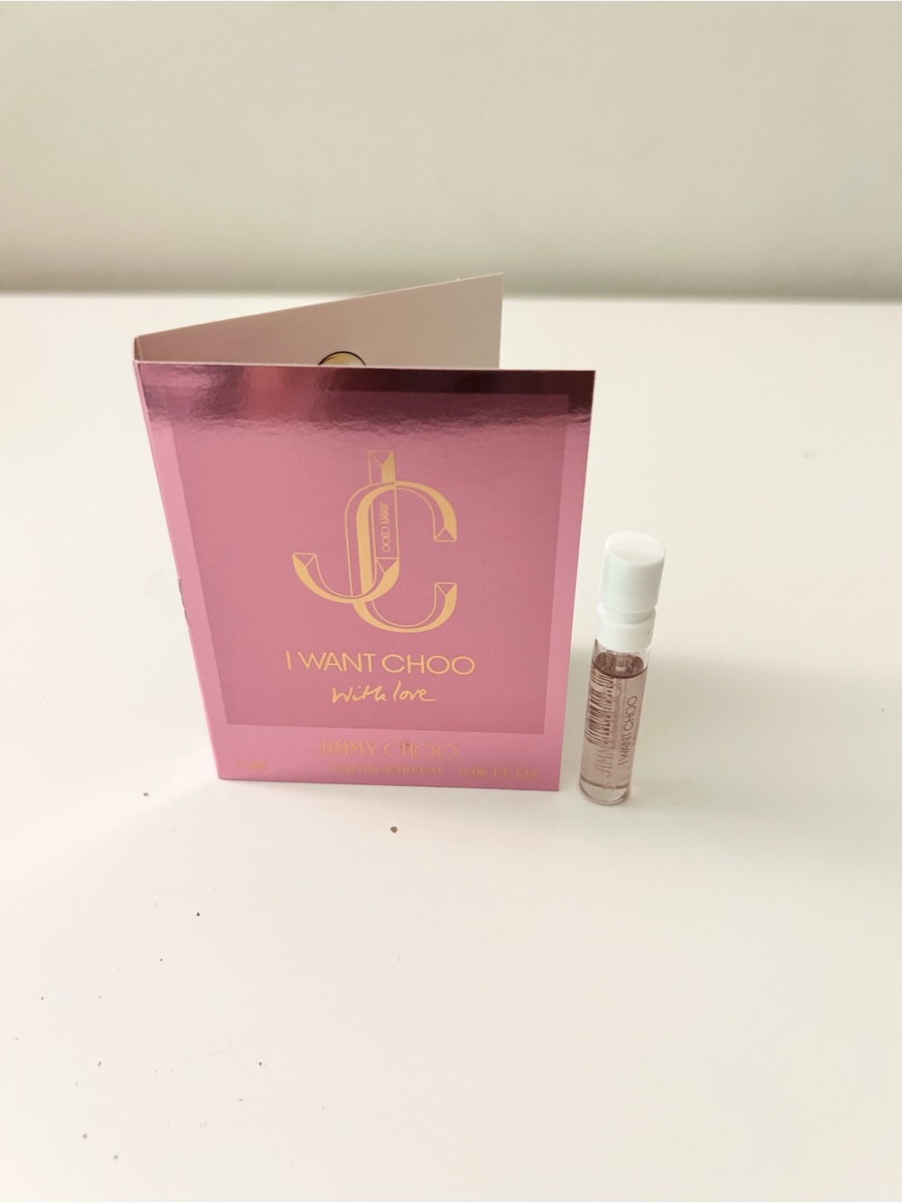 🌸JIMMY CHOO I want Choo With Love EDP Vial Spray Sample 2 mL
